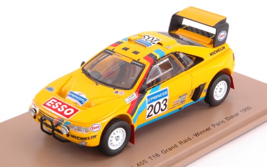 Immagine di PEUGEOT 405 T16 N.203 WINNER PARIS DAKAR 1990 A.VATANEN-B.BERGLUND 1:43