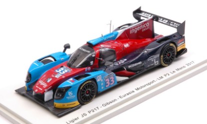 Immagine di LIGIER JS P217 GIBSON N.33 16th LM 2017 J.NICOLET-P.NICOLET-MARIS 1:43