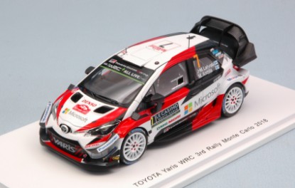 Immagine di TOYOTA YARIS WRC N.7 3rd MONTE CARLO 2018 J.M.LATVALA-M.ANTTILA 1:43