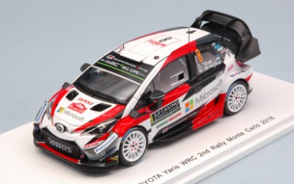 Immagine di TOYOTA YARIS WRC N.8 2nd MONTE CARLO 2018 O.TANAK-M.JARVEOJA 1:43