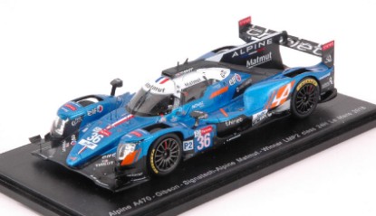 Immagine di ALPINE A470 N.36 WINNER LMP2 CLASS LM 2018 N.LAPIERRE-A.NEGRAO-P.THIRIET