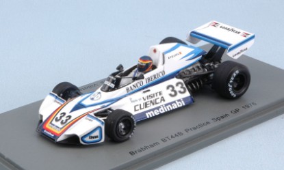 Immagine di BRABHAM BT42 N.33 EMILIO DE VILLOTA 1976 PRACTICE SPANISH GP 1:43