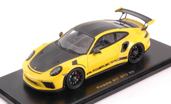Immagine di PORSCHE 911 GT3 RS WEISSACH PACKAGE 2018 YELLOW/BLACK 1:43