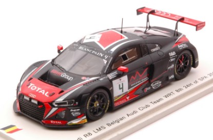 Immagine di AUDI R8 LMS N.4 8th 24 H SPA 2016 A.DE LEENER-B.BAGUETTE-P.KAFFER 1:43
