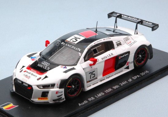 Immagine di AUDI R8 LMS N.75 9th 24 H SPA 2016 SALAQUARDA-MORTARA-STOCKINGER 1:43