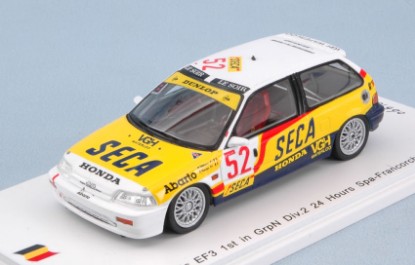 Immagine di HONDA CIVIC EF3 N.52 1st GrpN 24 H SPA 1989 P.TILLEKAERTS-R.KOENTGES
