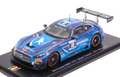 Immagine di MERCEDES GT3 N.18 NC 24H SPA 2017 AL FAISAL-HAUPT-PIANA-V.DER ZANDE 1:43