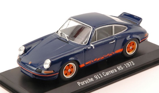 Immagine di PORSCHE 911 CARRERA RS 1973 BLUE W/ORANGE STRIPES 1:43
