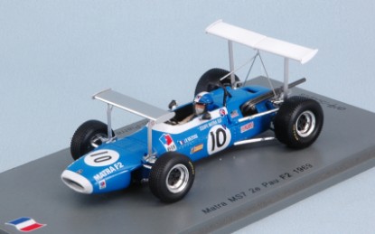 Immagine di MATRA MS7 N.10 2nd GP DE PAU F2 1969 J-PIERRE BELTOISE 1:43