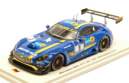 Immagine di MERCEDES GT3 N.9 4th 24 H NURBURGRING 2016 HAUPT-BUURMAN-ENGEL 1:43