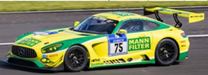 Immagine di MERCEDES GT3 N.75 6th 24 H NURBURGRING 2016 HEYER-ASCH-LUDWIG 1:43