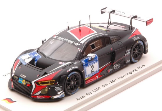 Immagine di AUDI R8 LMS N.2 8th 24 H NURBURGRING 2016 LEONARD-FRIJNS 1:43