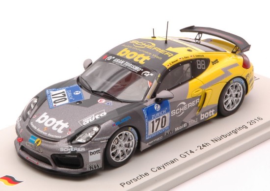Immagine di PORSCHE CAYMAN GT4 N.170 24 H NURBURGRING 2016 BREUER-GEBHARDT 1:43