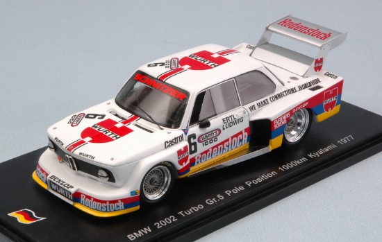 Immagine di BMW 2002 TURBO GR.5 N.6 POLE POSITION 1000 KM KYALAMI 1977 K.LUDWIG 1:43