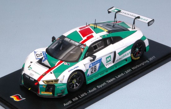 Immagine di AUDI R8 LMS N.28 DNF NURBURGRING 2017 DE PHILIPPI-MIES-HAASE-KAFFER 1:43