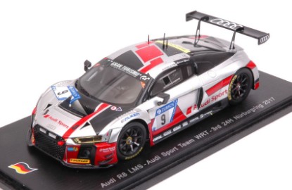 Immagine di AUDI R8 LMS N.9 3rd NURBURGRING 2017 MULLER-FASSLER-FRIJNS-RAST 1:43