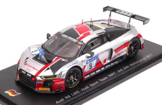 Immagine di AUDI R8 LMS N.9 3rd NURBURGRING 2017 MULLER-FASSLER-FRIJNS-RAST 1:43