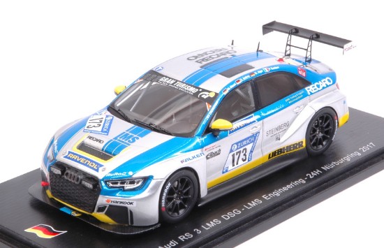 Immagine di AUDI RS3 LMS N.173 NURBURGRING 2017 ANDREE-JAGER-WASEL-HUMBERT 1:43