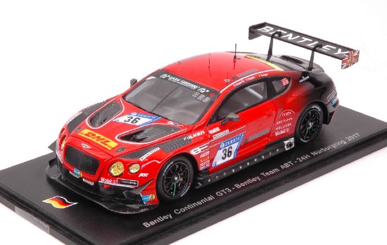 Immagine di BENTLEY CONTINENTAL GT3 N.36 NURBURGRING 2017 KANE-SMITH-SOULET 1:43