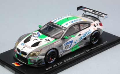 Immagine di BMW M6 GT3 N.20 11th 24 H NURBURGRING 2017 KROHN-MULLER-SPENGLER-W.1:43