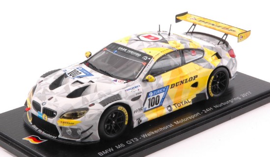 Immagine di BMW M6 N.100 24 H NURBURGR.2017 KROGNES-DI MARTINO-HENKOLA-MENZEL 1:43