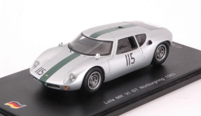 Immagine di LOLA MK VI GT N.115 1000 KM NURBURGRING 1963 T.MAGGS-B.OLTHOFF 1:43