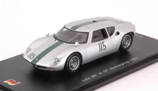 Immagine di LOLA MK VI GT N.115 1000 KM NURBURGRING 1963 T.MAGGS-B.OLTHOFF 1:43