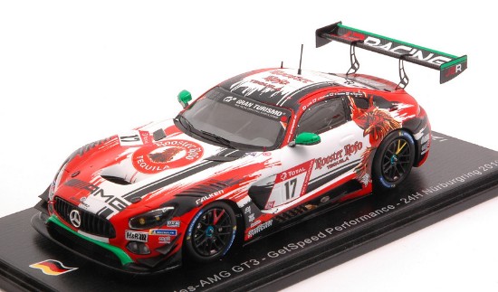 Immagine di MERCEDES GT3 N.17 24 H NURBURGR.2019 SHOFF.-HILL-SCHILLER-PALTTALA 1:43
