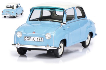 Immagine di GOGGOMOBIL 1955 LIGHT BLUE W/WHITE ROOF 1:18