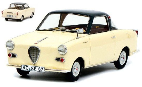 Immagine di GOGGOMOBILE COUPE  TS 250 1957 CREAM 1:18