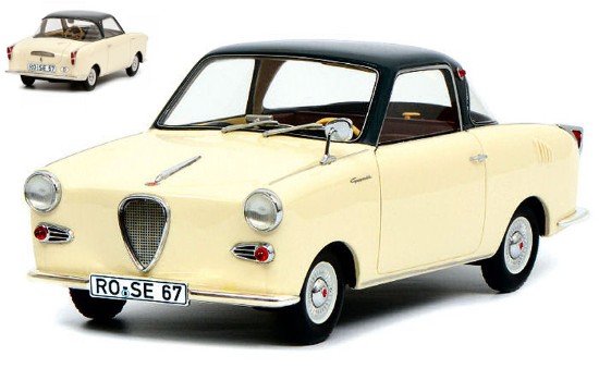 Immagine di GOGGOMOBILE COUPE  TS 250 1957 CREAM 1:18