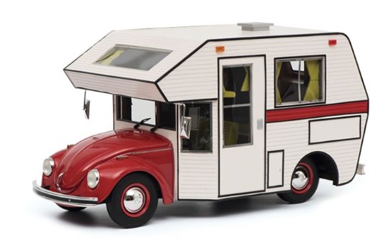 Immagine di CAMPER VW KAFER MOTORHOME RED 1:18
