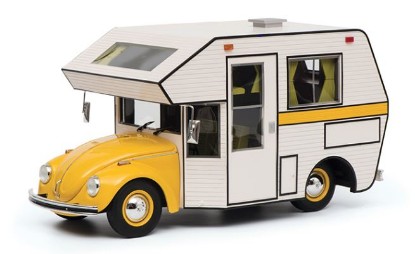 Immagine di CAMPER VW KAFER MOTORHOME YELLOW 1:18