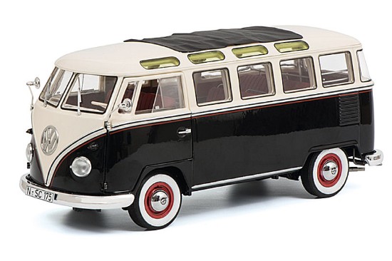 Immagine di VW T1B SAMBA BLACK/WHITE 1:18
