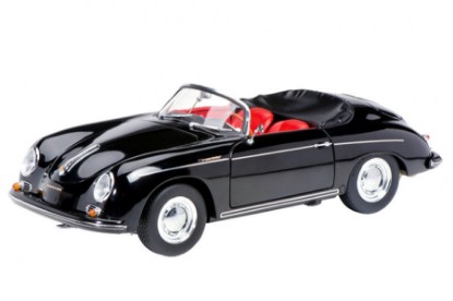 Immagine di PORSCHE 356A CABRIOLET 1955 BLACK 1:18
