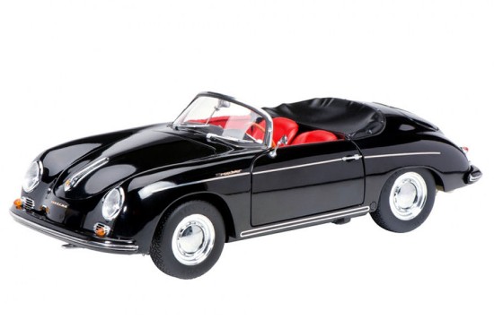 Immagine di PORSCHE 356A CABRIOLET 1955 BLACK 1:18