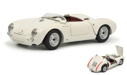 Immagine di PORSCHE 550A SPYDER WHITE 1:18