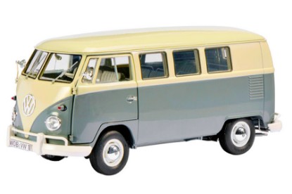 Immagine di VW T1 BUS 1962 GREY/CREAM 1:18