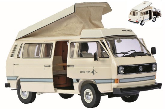 Immagine di VW T3 JOKER CAMPINGBUS WITH FOLDING ROOF CREME 1:18