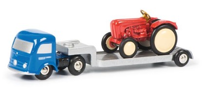 Immagine di MERCEDES TIEFLADER MIT PORSCHE TRAKTOR cm 10