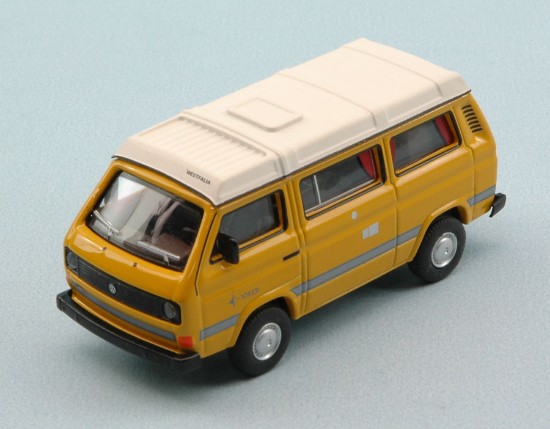 Immagine di VW T3 CAMPER YELLOW W/WHITE ROOF 1:64