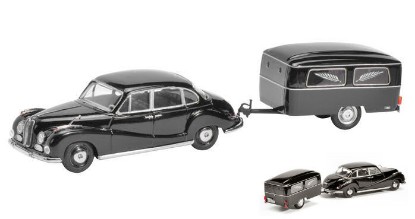 Immagine di BMW 502 MIT BESTATTUNGSANHANGER BLACK 1:43