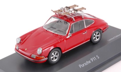 Immagine di PORSCHE 911S RED C/PORTASCI LIM.750 1:43