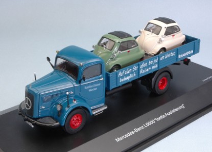 Immagine di MERCEDES L6600 W/2 BMW ISETTA 1:43