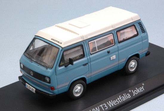 Immagine di VW T3 WESTFALIA "JOKER" LIGHT BLUE/CREAM 1:43