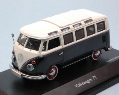 Immagine di VW T1c SAMBA BUS 1964 BLACK/WHITE 1:43