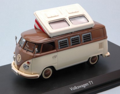 Immagine di VW T1c CAMPINGBUS 1965 BROWN/BEIGE 1:43