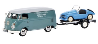 Immagine di VW T1 BOX VAN KLEINSCHNITTGER WITH TRAILER 1:43