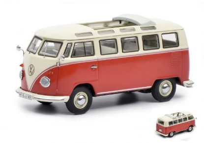 Immagine di VW T1B SAMBA RED/WHITE 1:43