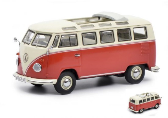Immagine di VW T1B SAMBA RED/WHITE 1:43
